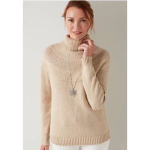 NWT J. Jill  Townscape
Turtleneck Sequin
